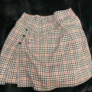 Fashion Magazine White and Red Mini A-Line Skirt